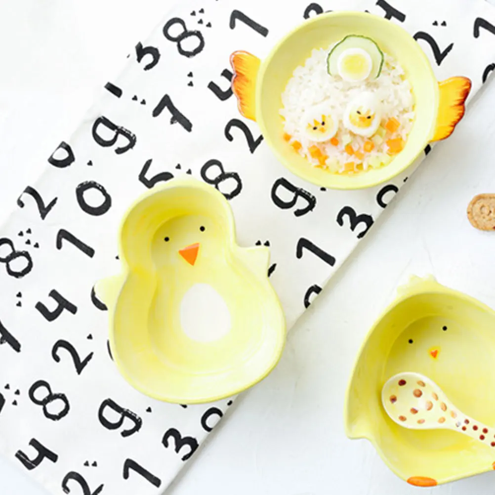 

Ceramic Bowl Adorable Design Multi-Functional Home Tableware Decorative Salad Dessert Fruit Storage Ceramic Bowl