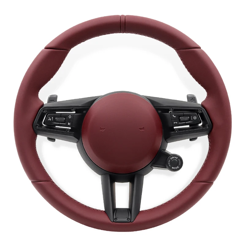

Leather Steering Wheel for Porsche Macan Panamera Taycan 992 991 911 Carrera GT2 GT3 997 970 718 Cayenne 958 987 Steering Wheels