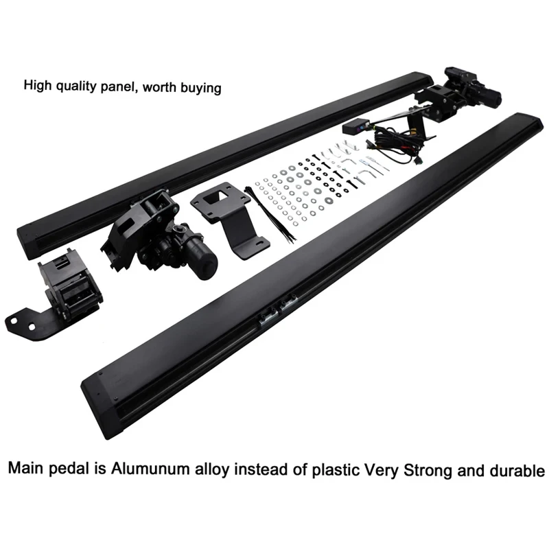 Thickened Electric Side Step Running Boards, Drill-Free Installation Exterior Modification Accessories