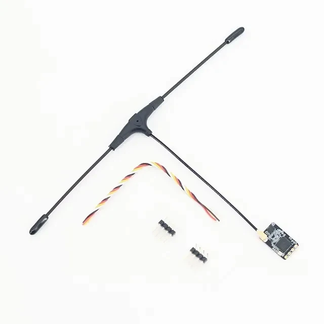 BAYCK ELRS Nano 915MHz /2.4GHz Penerima Nirkabel dengan Antena T-Type yang Dapat Diupgrade WiFi untuk Drone RC FPV Traversing ExpressLRS