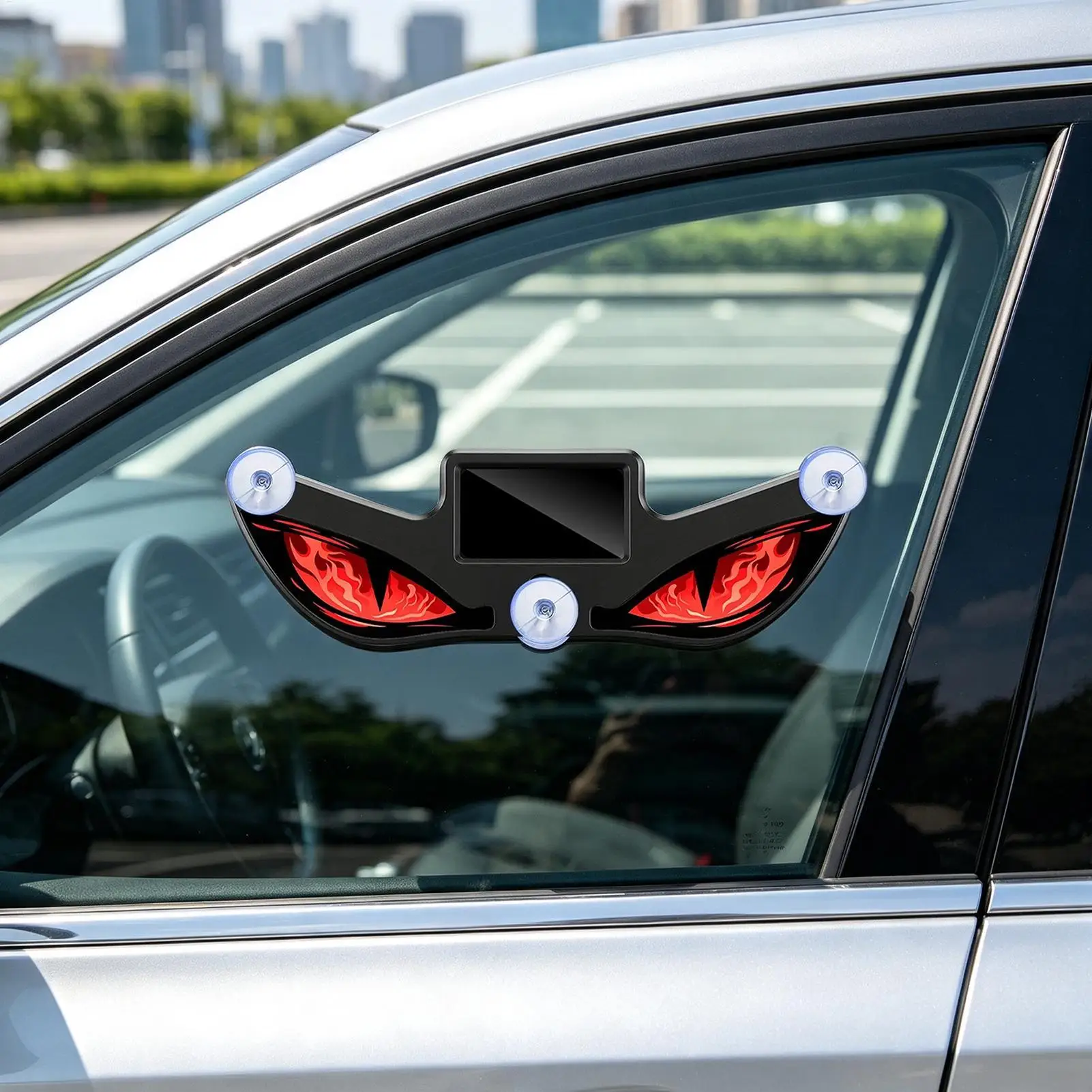 Solar Eye Car Light Solar USB Rechargeable No Drill Decor Windshield Flashing Warning Light for Truck Sedan RV Commuting Travel