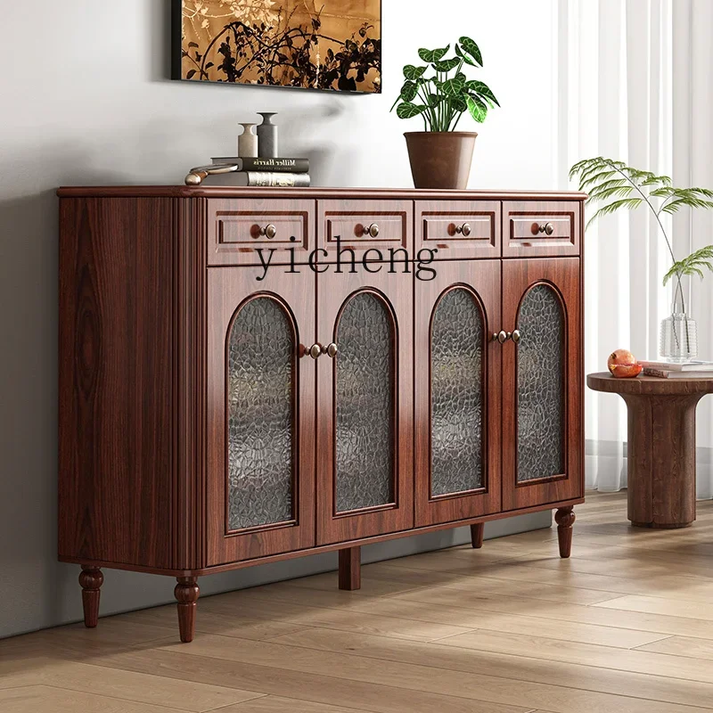 GZ-26  American retro shoe cabinet household door entrance door entrance cabinet integrated multi-functional locker