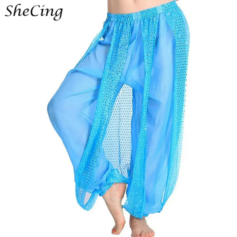 Adult Egyptian Casual Modal Harem Pants Lady Glitter Belly Dance Practice Pants Yoga Suit Long Trousers Bloomers Dancewear