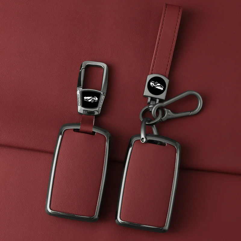 

Zinc alloy Leather Car Key Case For Mazda 3 Alexa CX30 CX-30 CX3 CX-3 CX5 CX-5 CX8 CX-8 CX9 CX-9 Key Chain Accessories