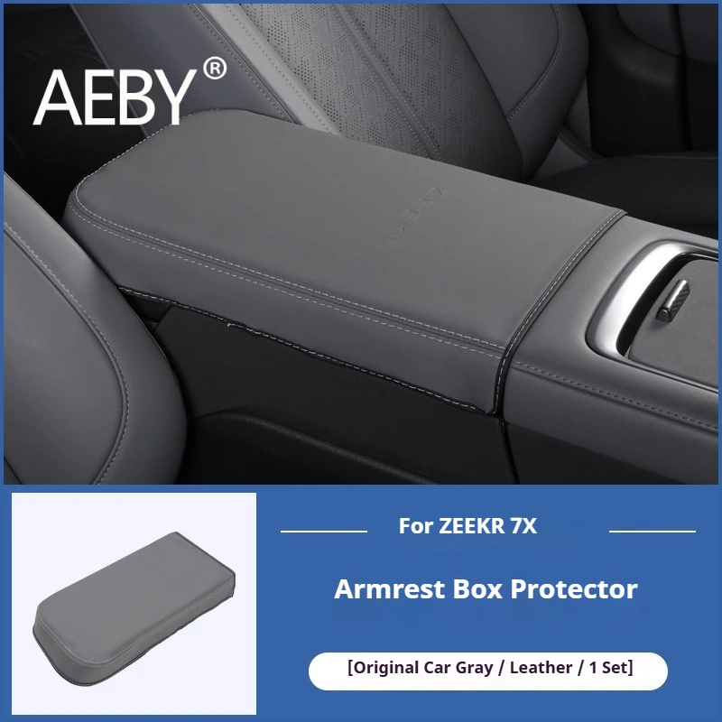 AEBY para ZEEKR 7X 2024 2025 cubierta de caja de reposabrazos de consola central de ajuste personalizado estera protectora antiarañazos accesorios de Interior de coche