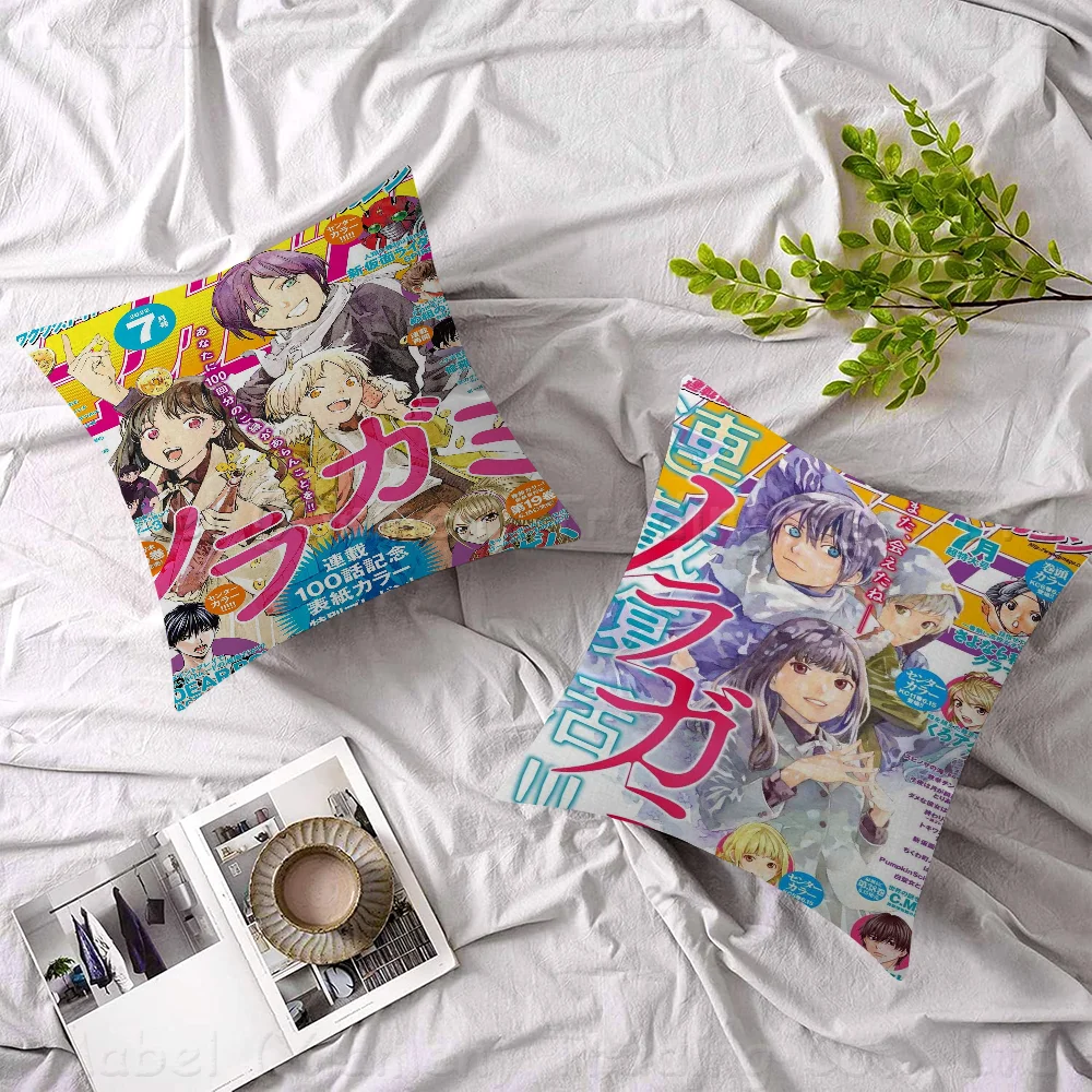 

Anime Noragami 45*45cm Cushion Cover Pillow Cover Decor Pillowcase Home Pillowcase For Couch Pillow
