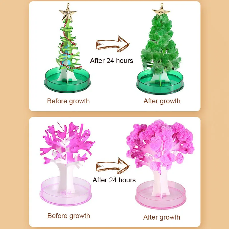 DIY Paper Tree Flowering Cherrytree Paper Sakura Crystal Trees Magically Paper Growing Tree Christmas Tree Blossoming Magic Toy