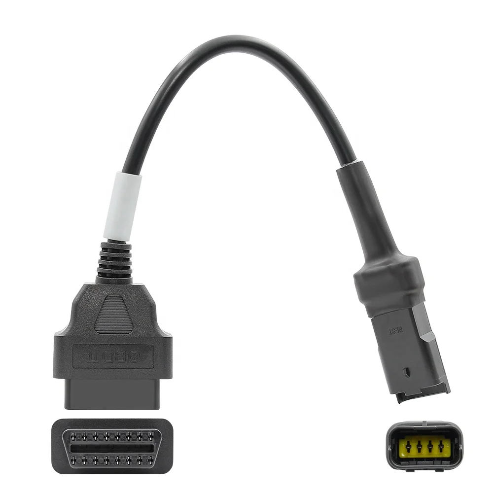 Hot Sale 4pin to 16pin Adapter for Ducati 4Pin OBD Cable Work on Motorcycle