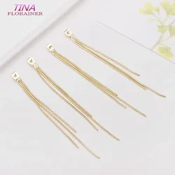 High Quality 14K Gold Color Plated  Ear wire Earring Back Diy Jewelry Findings Accessories