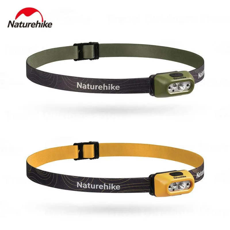 Naturehike Outdoor Headlamp 38g Ultralight Portable Camping Headlight 5 Modes Flashlight IP65 Waterproof Type-C Charging Port