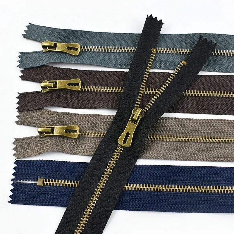 

2-10Pcs Metal Zips 15-30cm Close End Zip Clothing Decor Zippers Smooth Backpack Pocket Zipper Repair Kit DIY Sewing Accessories