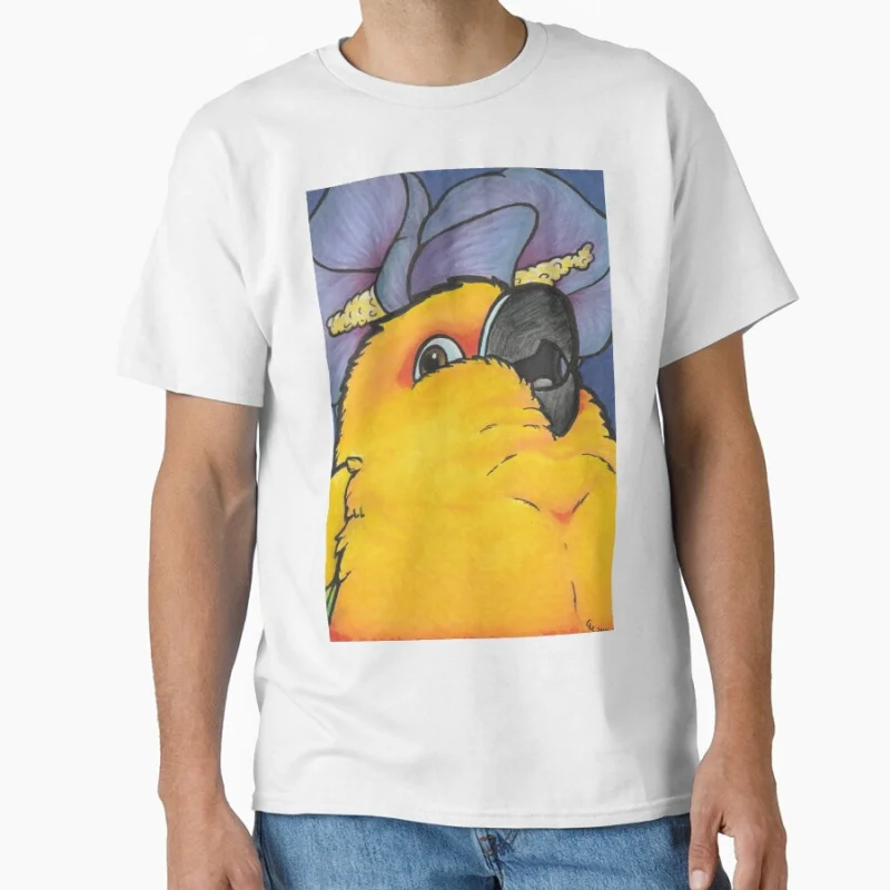 เสื้อยืดลายกราฟิกนกแก้วซันคูเรนน่ารัก ตลก ของขวัญสำหรับผู้ชาย ไซส์ใหญ่ เสื้อท็อปส์ลายกราฟิกนกแก้วตลก