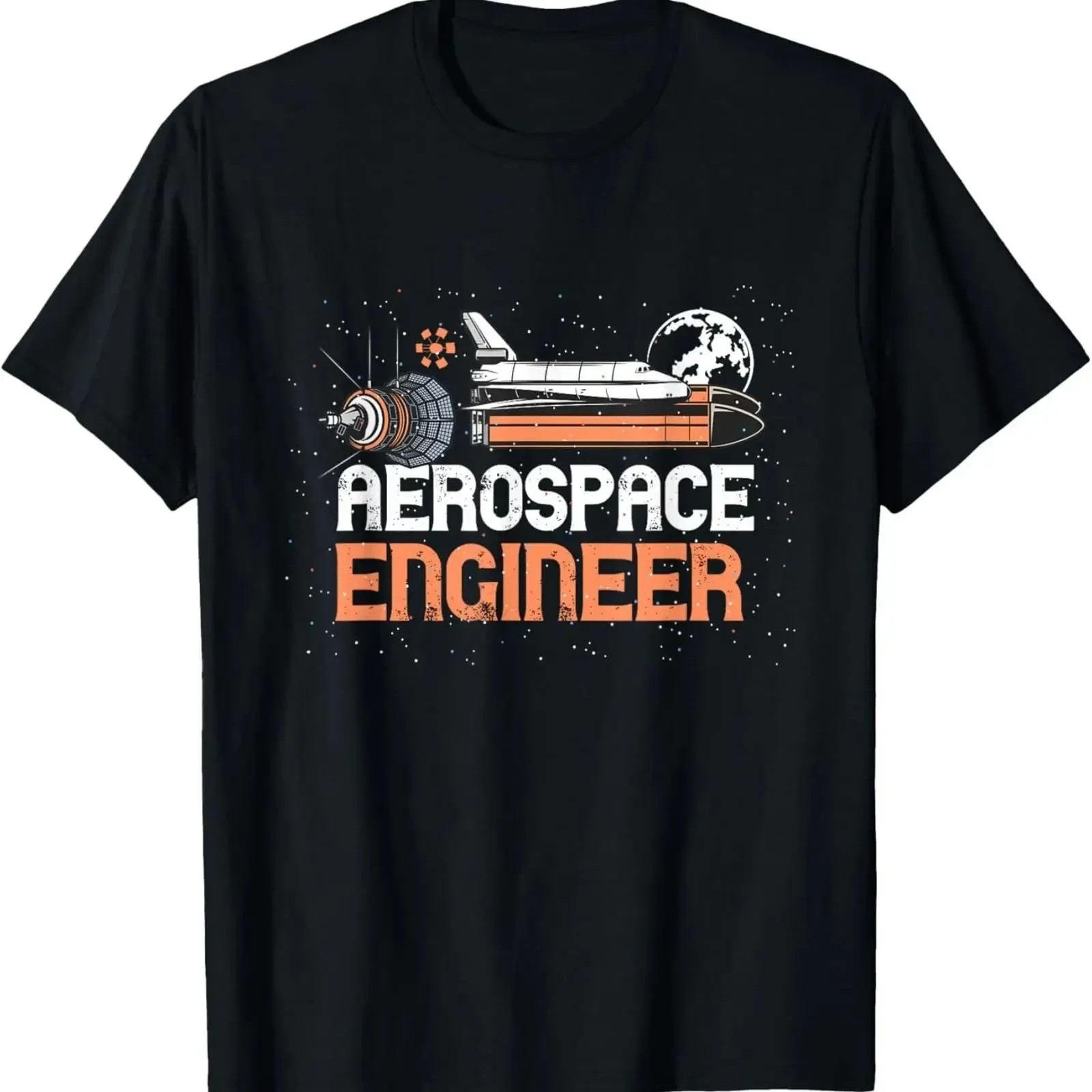 Aerospace Engineer Aeronautical Space Man T Shirt vintage Washed streetwear homme Casual fashion Soft designer clothes