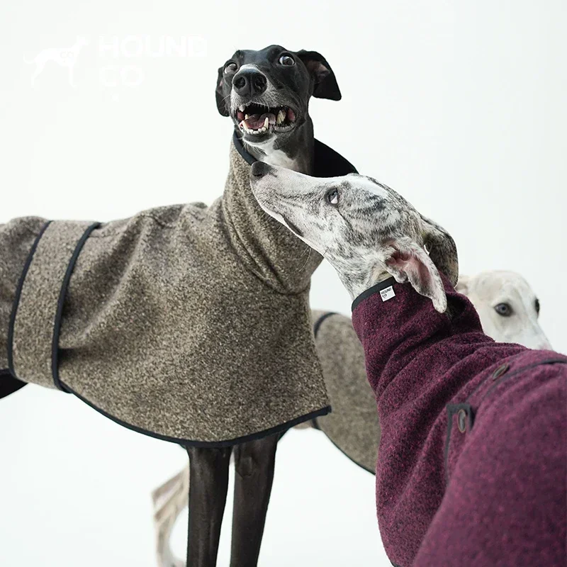 Autumn/winter Woolen Pet Coat Luxury Dog Clothes Whybit Greyhound Clothes Dogs Accessories Christmas Pet Clothes  Ropa Perro