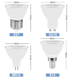 12V 220V 230V LED GU5.3 GU10 E27 E14 Light Bulb Spotlight Flood Light Ceiling Light 5W LED 50W Halogen Replacement