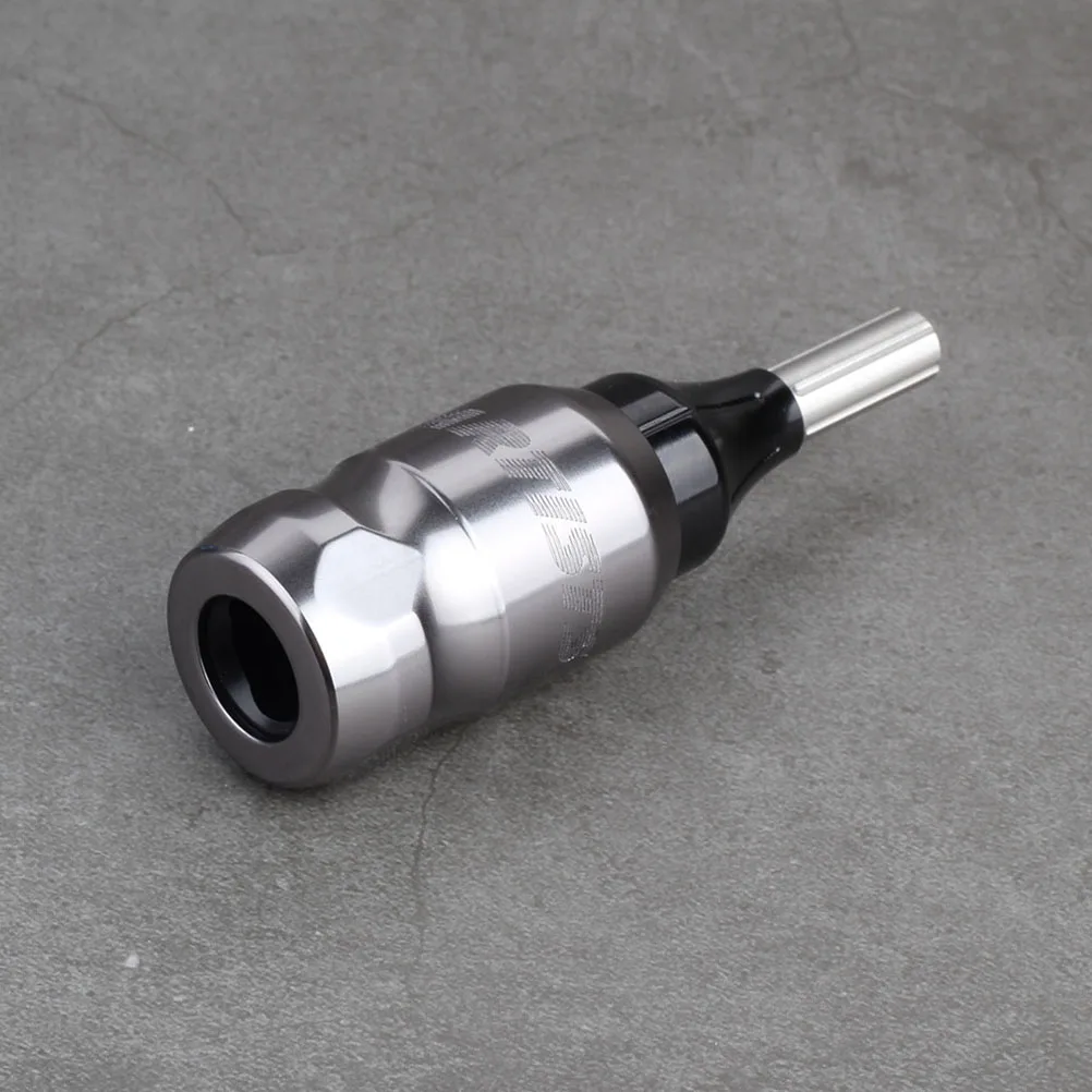 

Adjustable Grip Tube Handle Rhomb Design Anti-Slip Lightweight Tattoo Handpiece For Shader Liner Silver