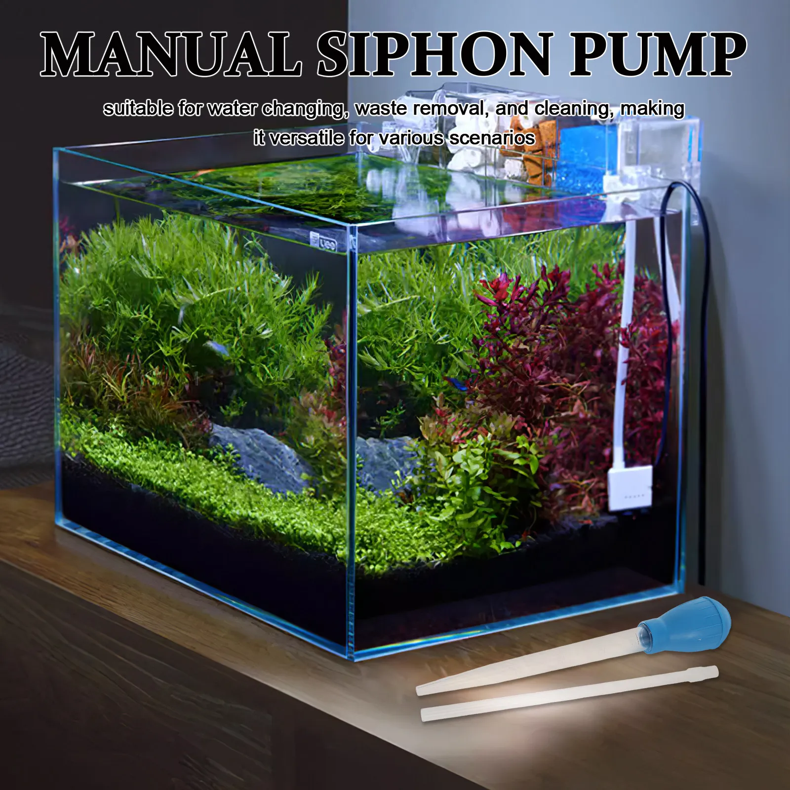 Gravel Vacuum Cleaner - User Friendly Mini Siphon Pump for