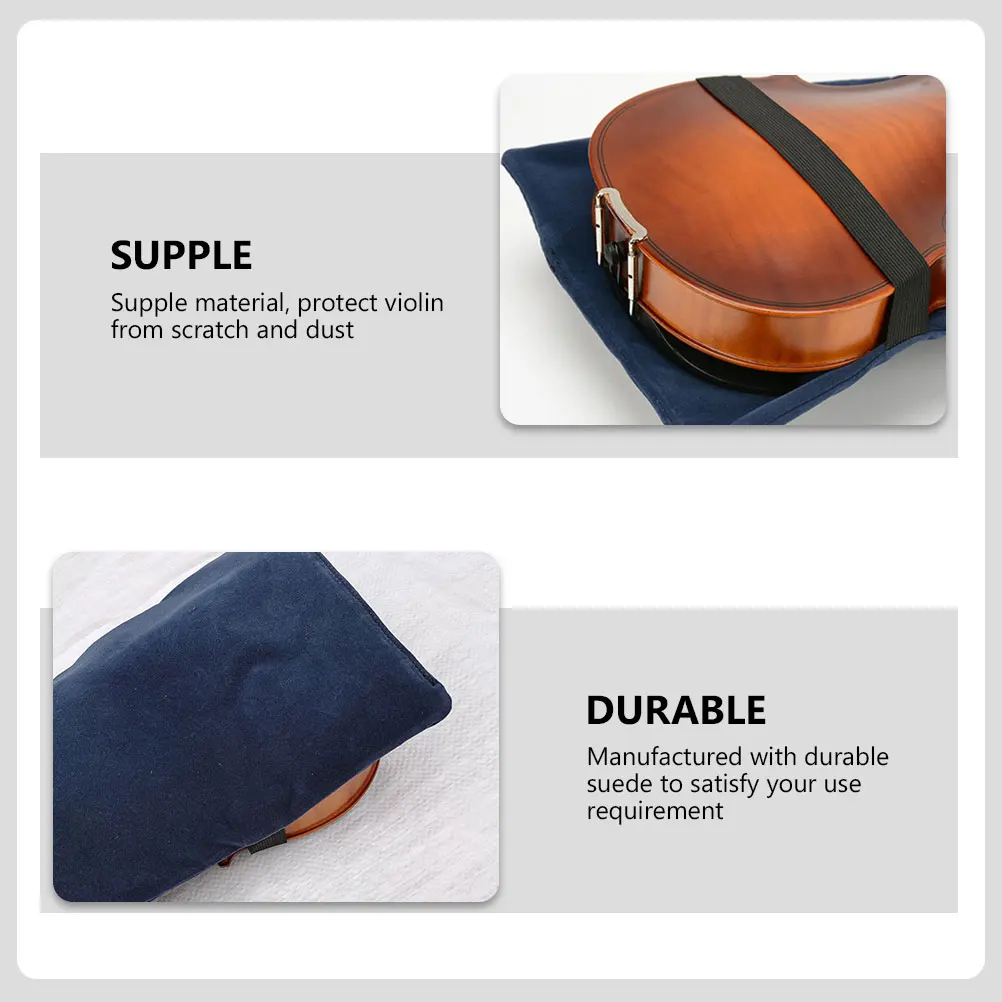 

Violin Dust Cover Top Covers Supply Gabe Exquisite Protector Accessory Blue for
