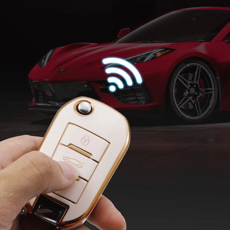 TPU Auto Remote Key Fall Abdeckung Shell Für Peugeot 107 206 208 306 307 308 2008 3008 4008 5008 RCZ citroen C1 C2 C3 C4 C5 KAKTUS C8