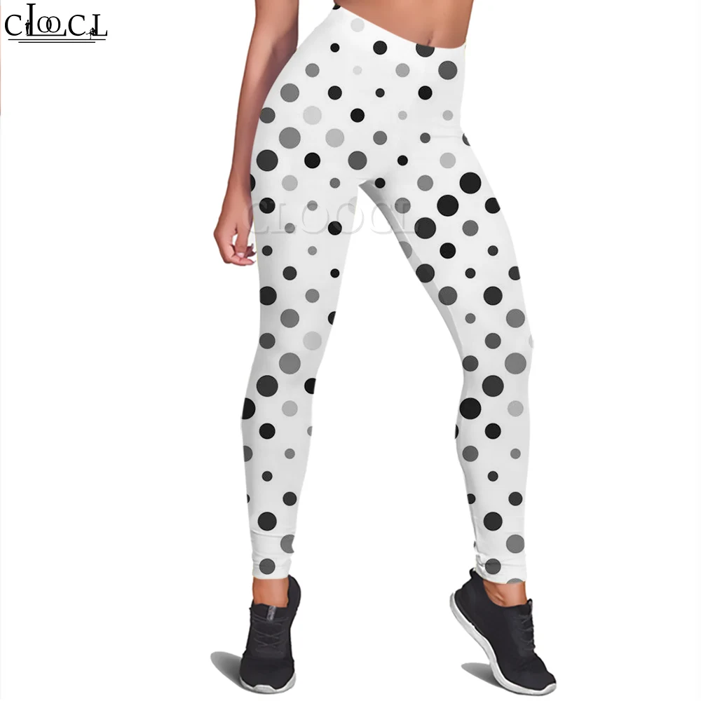 CLOOCL Mode Frauen Legging Polka Dots Muster Gedruckt Hosen Weibliche Yoga Hosen Hohe Taille Leggings Dropshipping