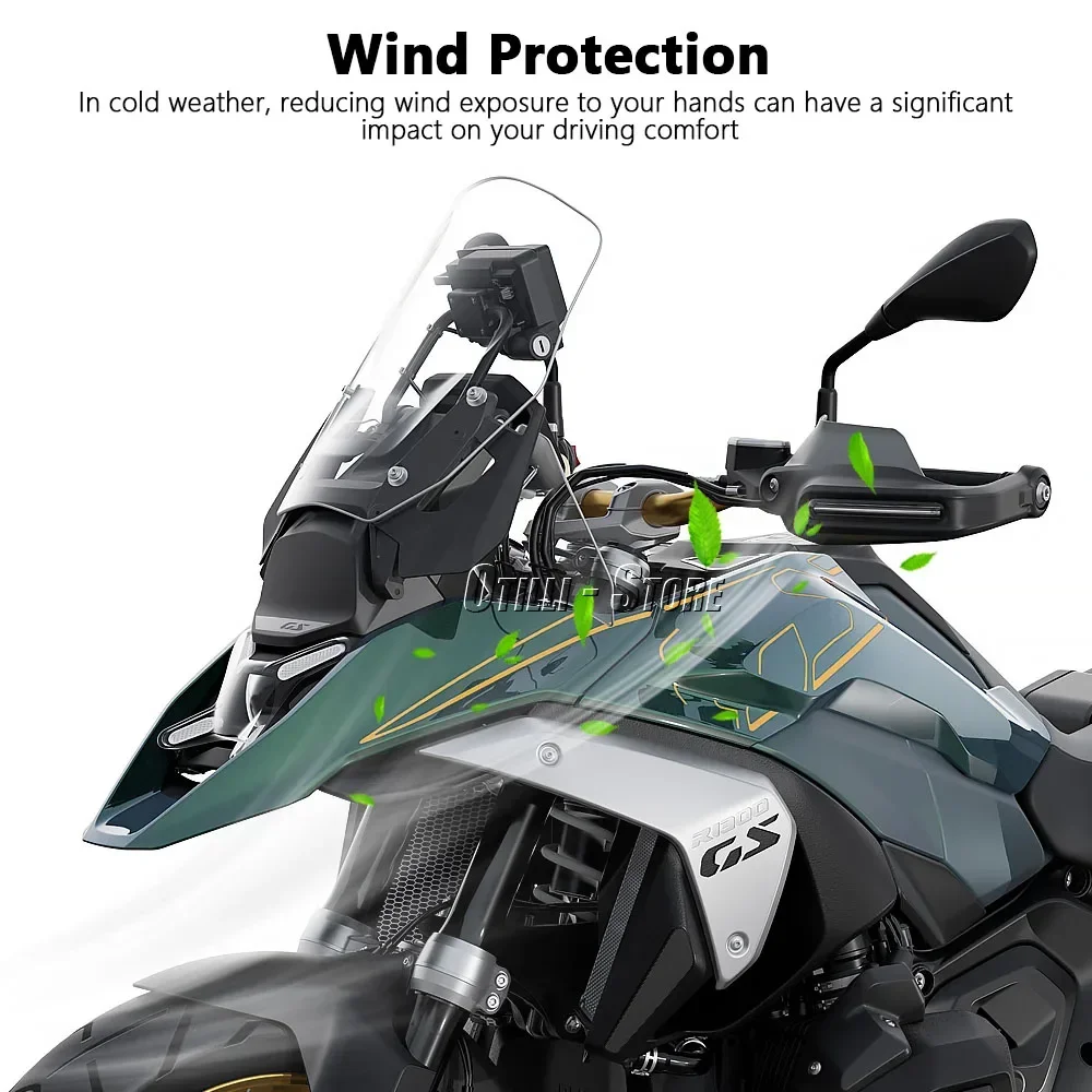 สําหรับ BMW R1300GS R 1300 GS GS1300 R 1300GS ผจญภัย ADV 2023 2024 2025 รถจักรยานยนต์ Handguard Hand SHIELD Protector กระจกชุด