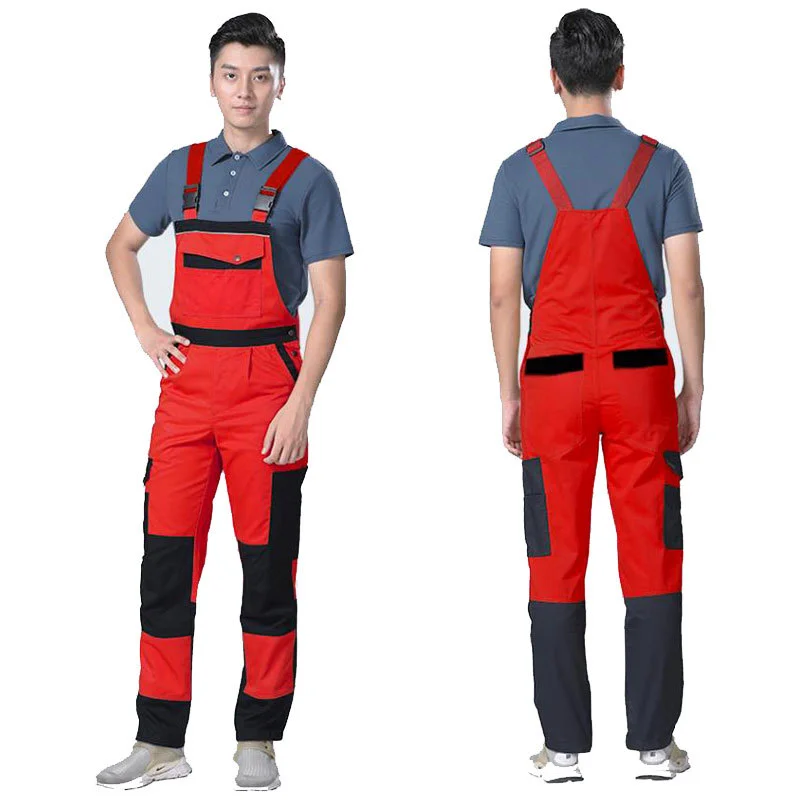 Men's Automotive Workwear Suspenders Durable  Breathable Overalls  Mechanics Installers Safety Protective Clothing  Sexy Costume