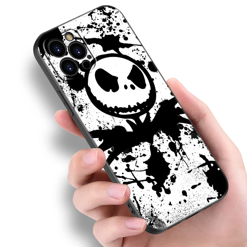 Jack Skellington Black Phone Case For Honor 200 90 Lite X7B X6 X8B X6A X6S X7A X8A X9A X9B X5 Plus 70 20Pro 10Lite Cartoon Cover