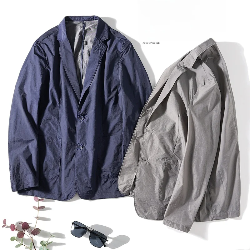 Light as a Silkworm Wing Men's Business Casual Single Layer Suiting Jacket Spring Summer Store 800 Fried Lightweight Elastic