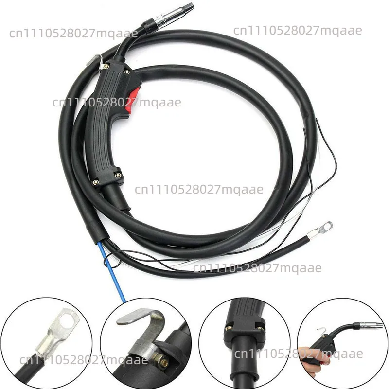 Gas-Free Integrated MIG Welder, Torch, Compact Dual-Shield Machine, 3m & 5m Wires, NBC200 250 280
