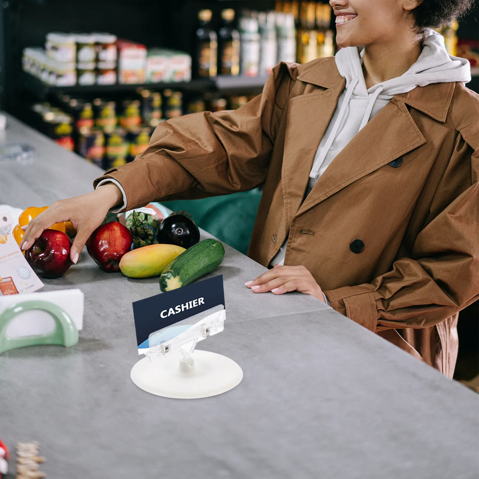 

10 шт. круглых держателей для этикеток, премиум-класса, пластиковые зажимы для ценников в супермаркетах, держатели для рекламных материалов, для товаров