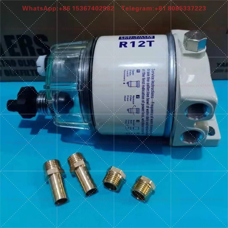 Premium R12T Fuel Water Separator Filter, High-efficiency Oil-water Separation Accessory