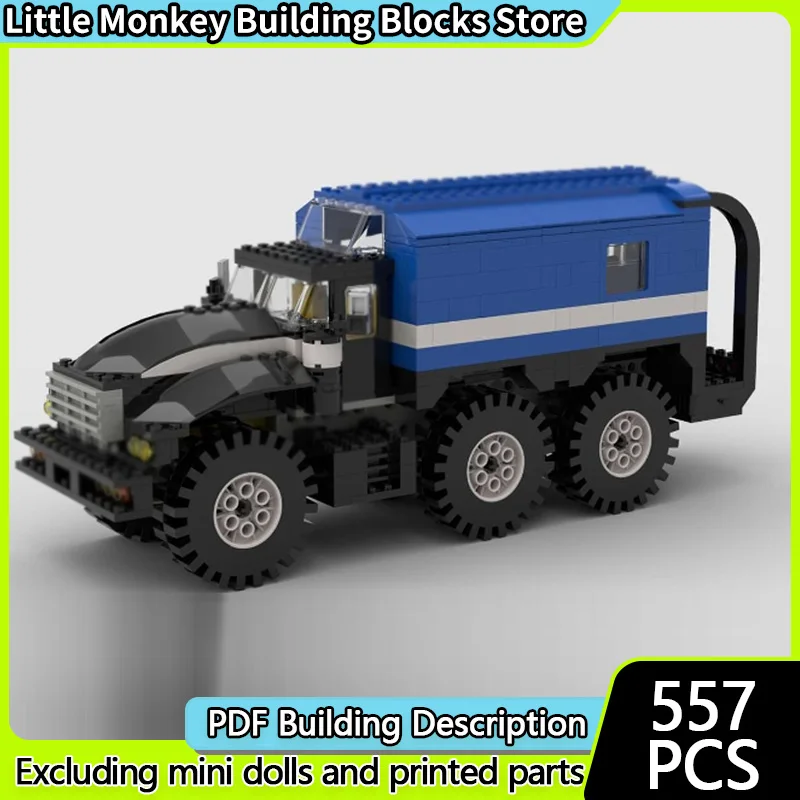 

Конструктор City Car Model MOC: Классический синий грузовик, модульная технология, детские праздничные подарки, набор для сборки игрушек