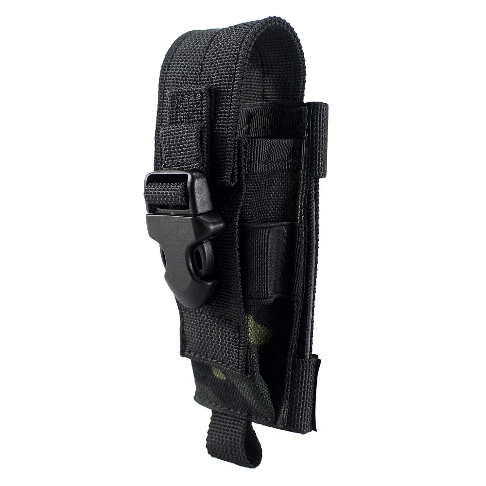 Tactical Single Sheath Holster Utility Tool Holder Case Horizontal Vertical Pistol Mag Pouch Flashlight Folding Knife Tool Pouch