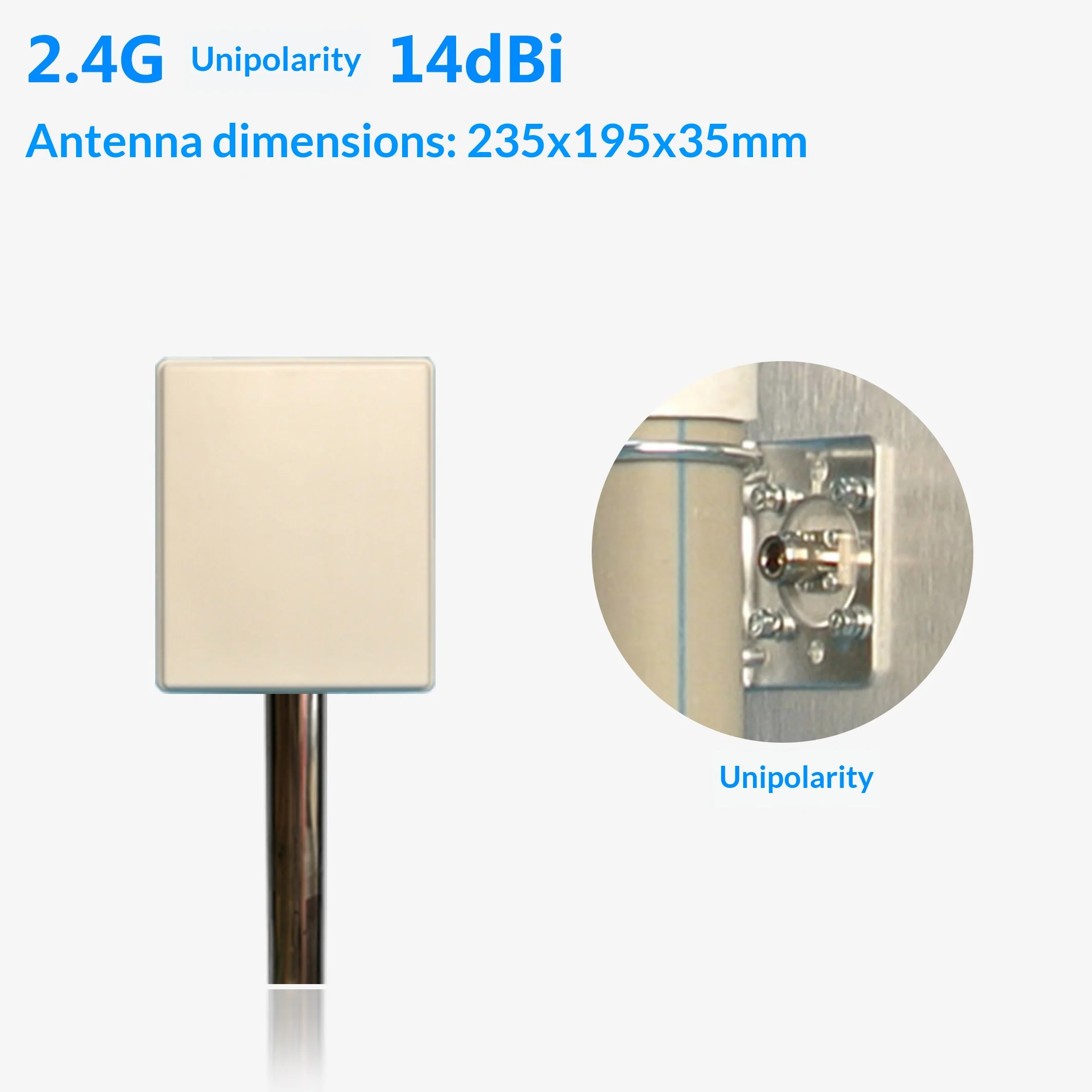 2.4G 5G 5.8G Single and Dual Polarized MIMO Flat Panel Antenna 14-18dBi Wide Band Outdoor Directional High Gain WIFI Mapping