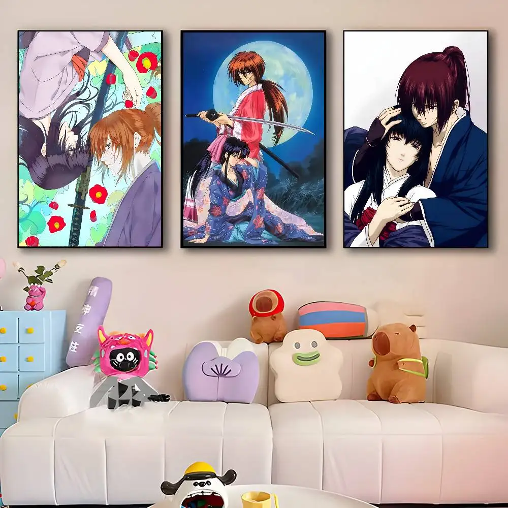 Classic Anime R-Rurouni Kenshin Trust  Betrayal Manga Posters HD Print Vintage Wall Art Decor for Home Study Room