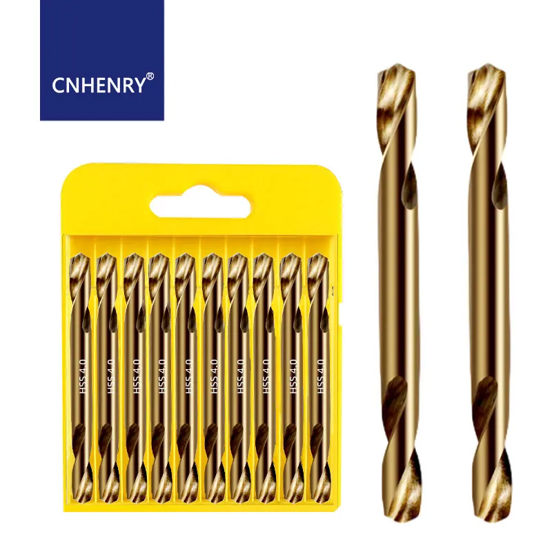 HSS Doppelkopf-Spiralbohrer für Metall, Edelstahl, Eisen und Holz, Elektrowerkzeug-Bohrer 3,0-6,0mm