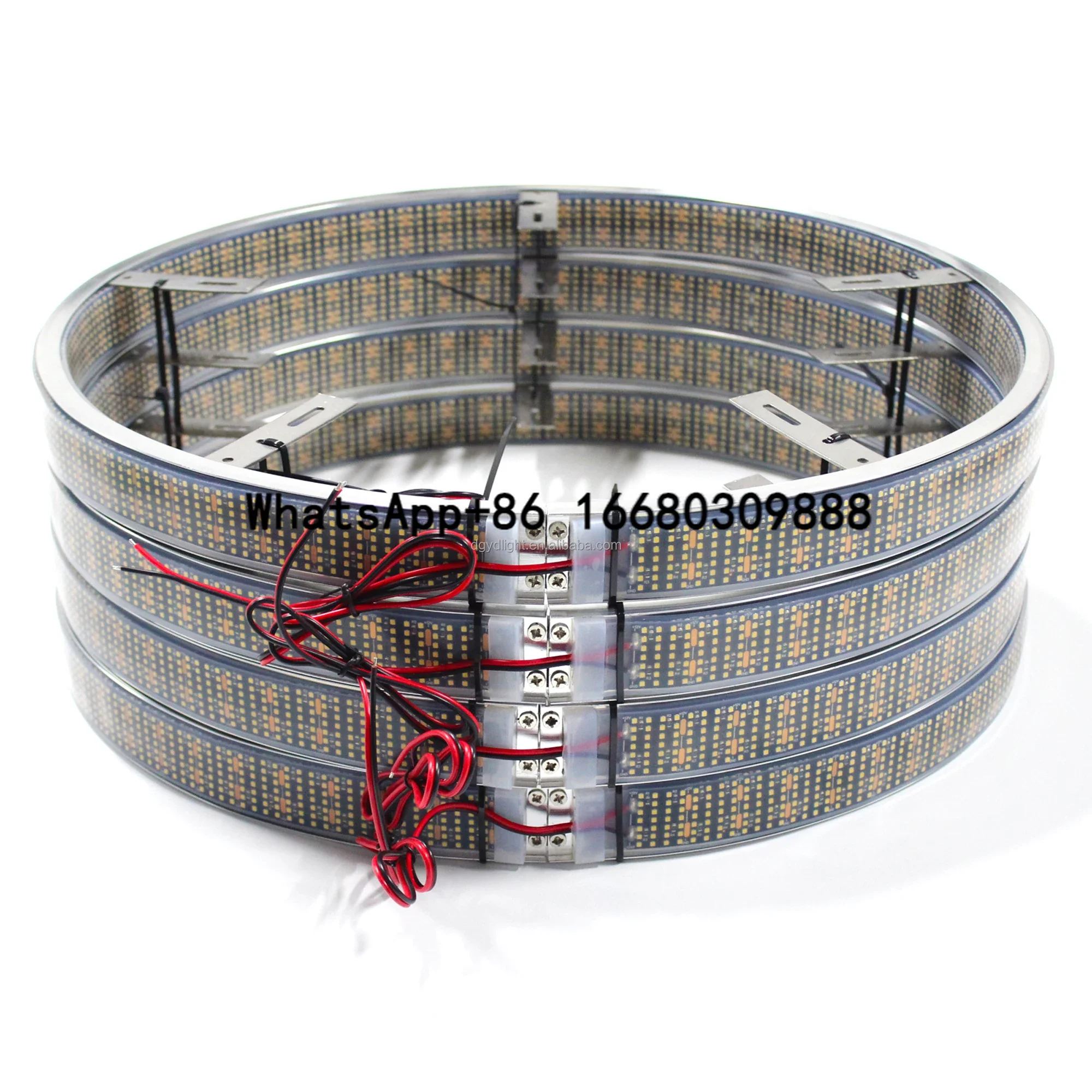 

Wholesale dual side high density flexible led light strips 7 row 14 row pure white wheel rim accessory for car truck