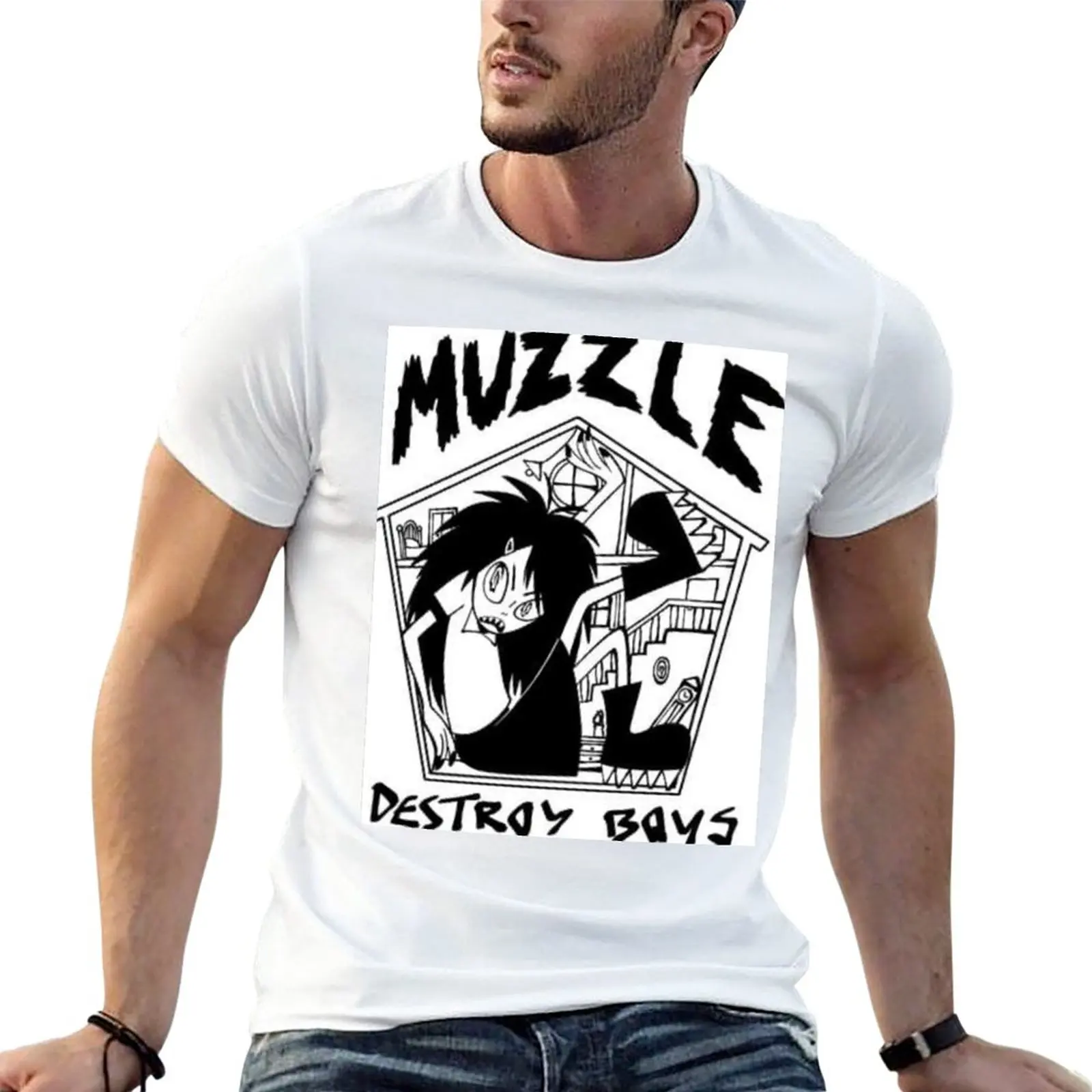 New Destroy Boys - Muzzle T-Shirt graphic t shirt Aesthetic clothing summer tops men clothes