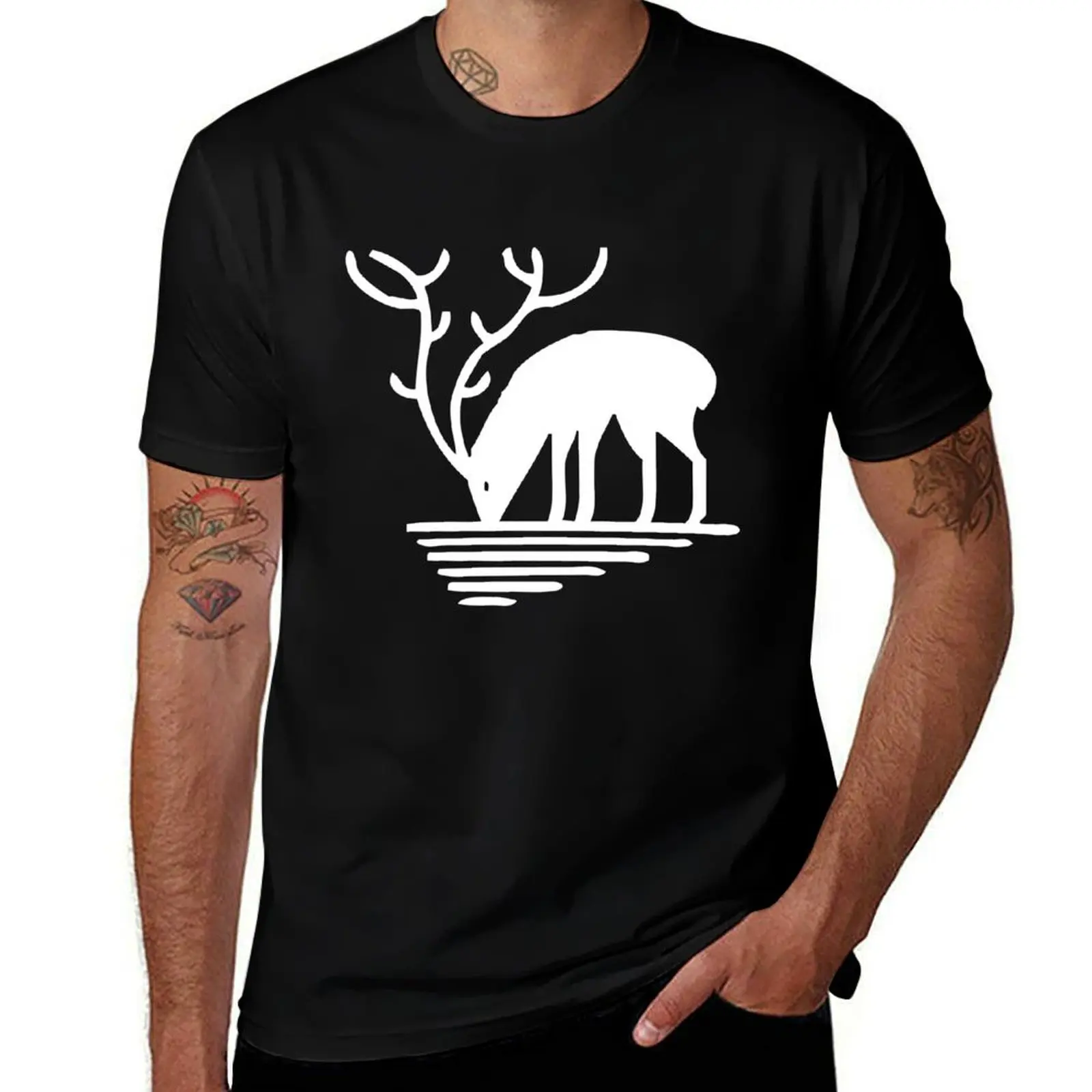 

Deer symbol deer wild nature wilderness T-Shirt basketball graphic tees sweat anime shirt clothing for men