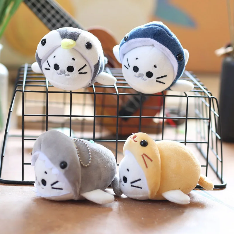 Cute Marine Animals Little Seal Plush Pendant Plush Toy Bag Accessories Keychain Pendant Bag Car Pendant Children's Gifts