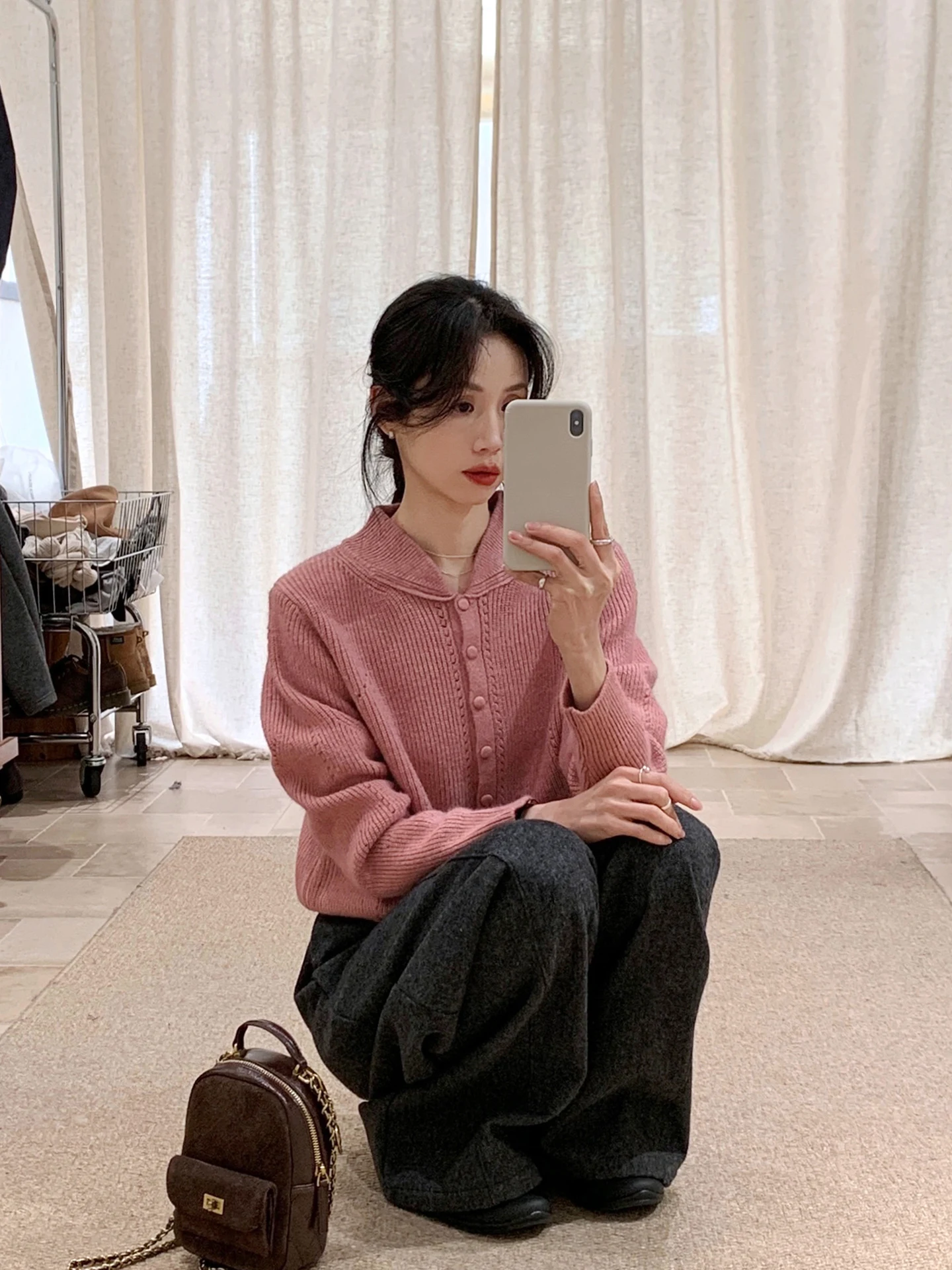 

BRIVIN Корейский вязаный кардиган для женщин, новинка весенней коллекции, для повседневной носки, с длинными рукавами, белый, на пуговицах, мягкий топ