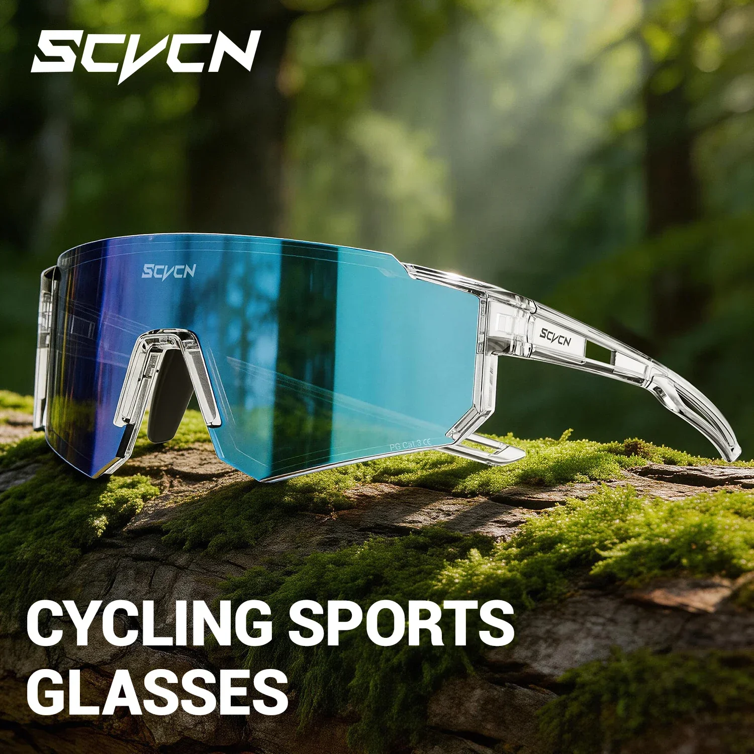 SCVCN Men MTB Bike Cycling Hiking Eyewear UV400 Outdoor Sport Cycling Sunglasses Women Travel Camping Glasses Running Ultralight