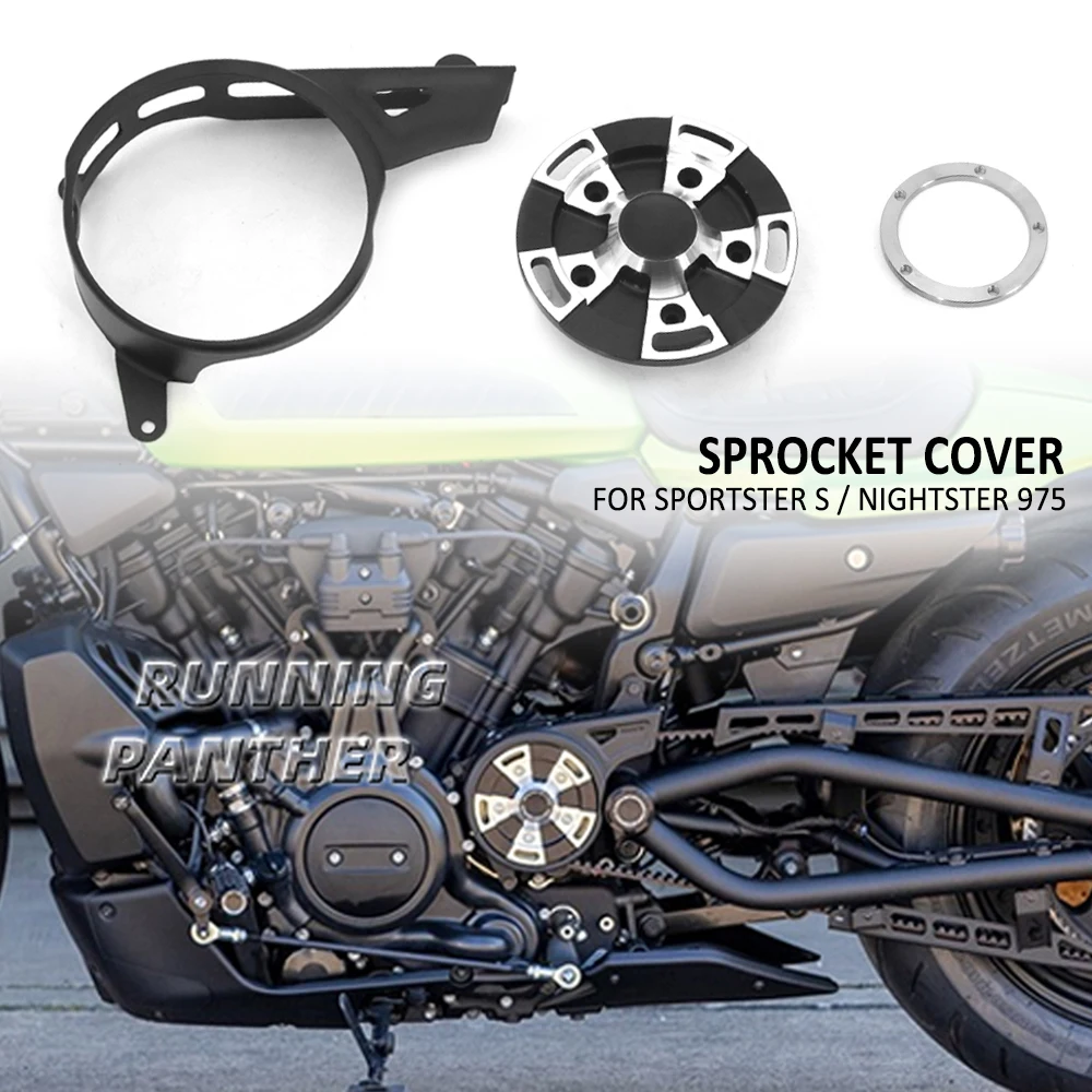 

Motorcycle Front Drive Pulley Engine Upper Sprocket Guard Cover For RH1250S Sportster S 1250 RH 1250 S RH975 Nightster 975 2022