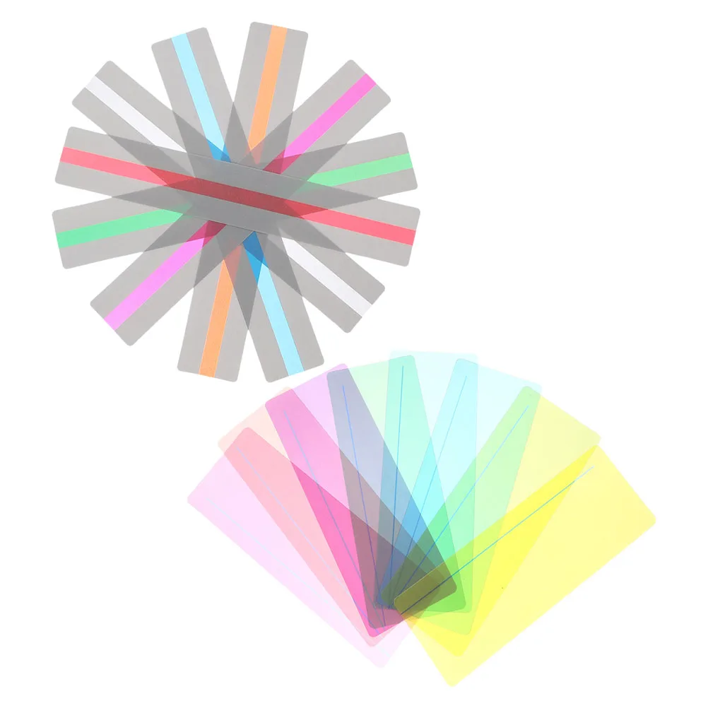 

16pcs Bookmark Colored Overlay Highlight Strip Guided Strips Tracking Ruler Portable Nonfading