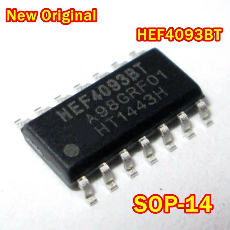 1Pcs to 100Pcs New Original Hef4093Bt Sop-14 2-Input Nand Schmitt Trigger