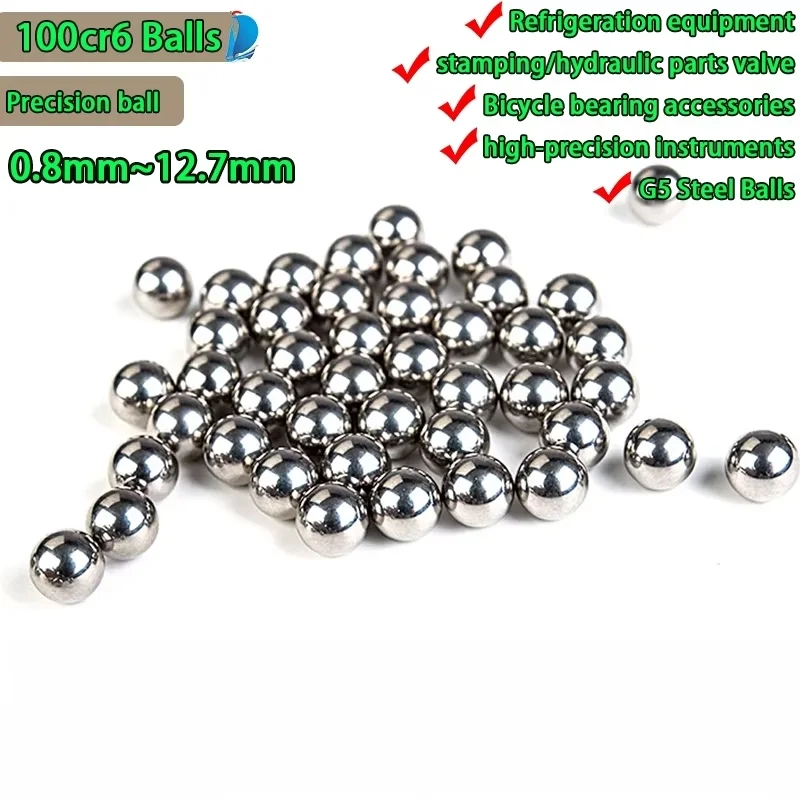 100cr6 High Precision Solid Bearing Steel Ball Stainless Balls 0.8/1/2/3/4/5/6/7/8/9~12.7mm Roller Ball G5