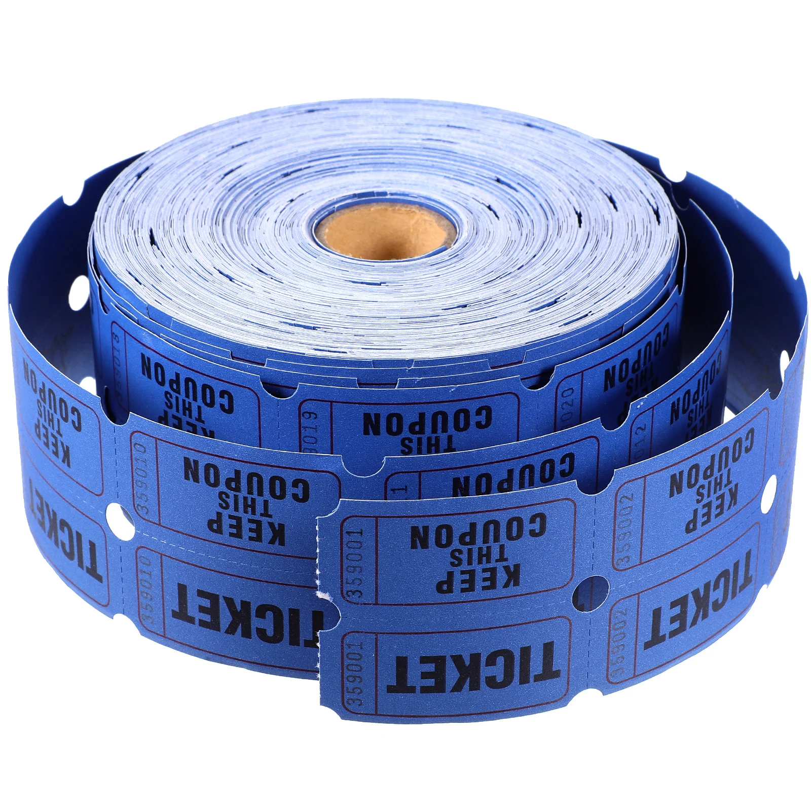 

1000pc Orange Raffle Tickets Roll for Events Parties Lottery Ticket Labels Bulk Paper Classroom Concert Tickets