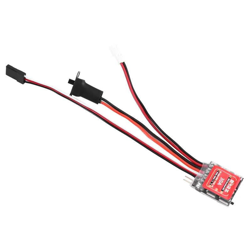 A52T Micro ESC 30A Brushed ESC Electric Speed Controller 2S 4-8V For DIY Mini 1/16 1/18 1/24 RC Car Boat Tank