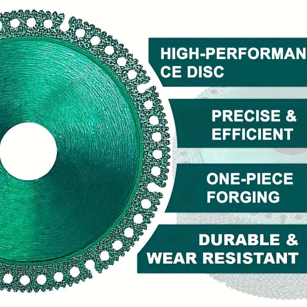 1/4/8PCS 100mm Multifunctional Cutting Saw Blade, Composite Diamond Disc for Tile, Marble, Stone & Wood Cutting