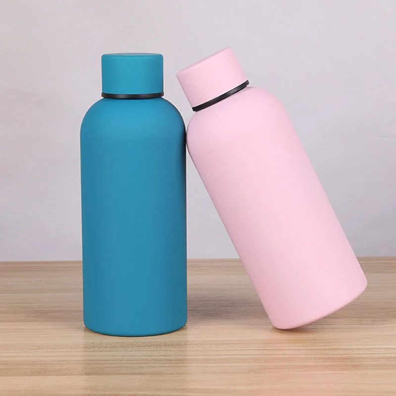 

750/500/350ML Small Mouth Thermos Cup Outdoor Car Stainless Steel Coke Bottle Double Layer Vacuum Cup Sports Kettle Gym
